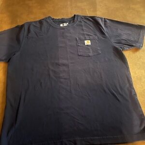 Carhartt Men's Dark Blue Short Sleeve Tee